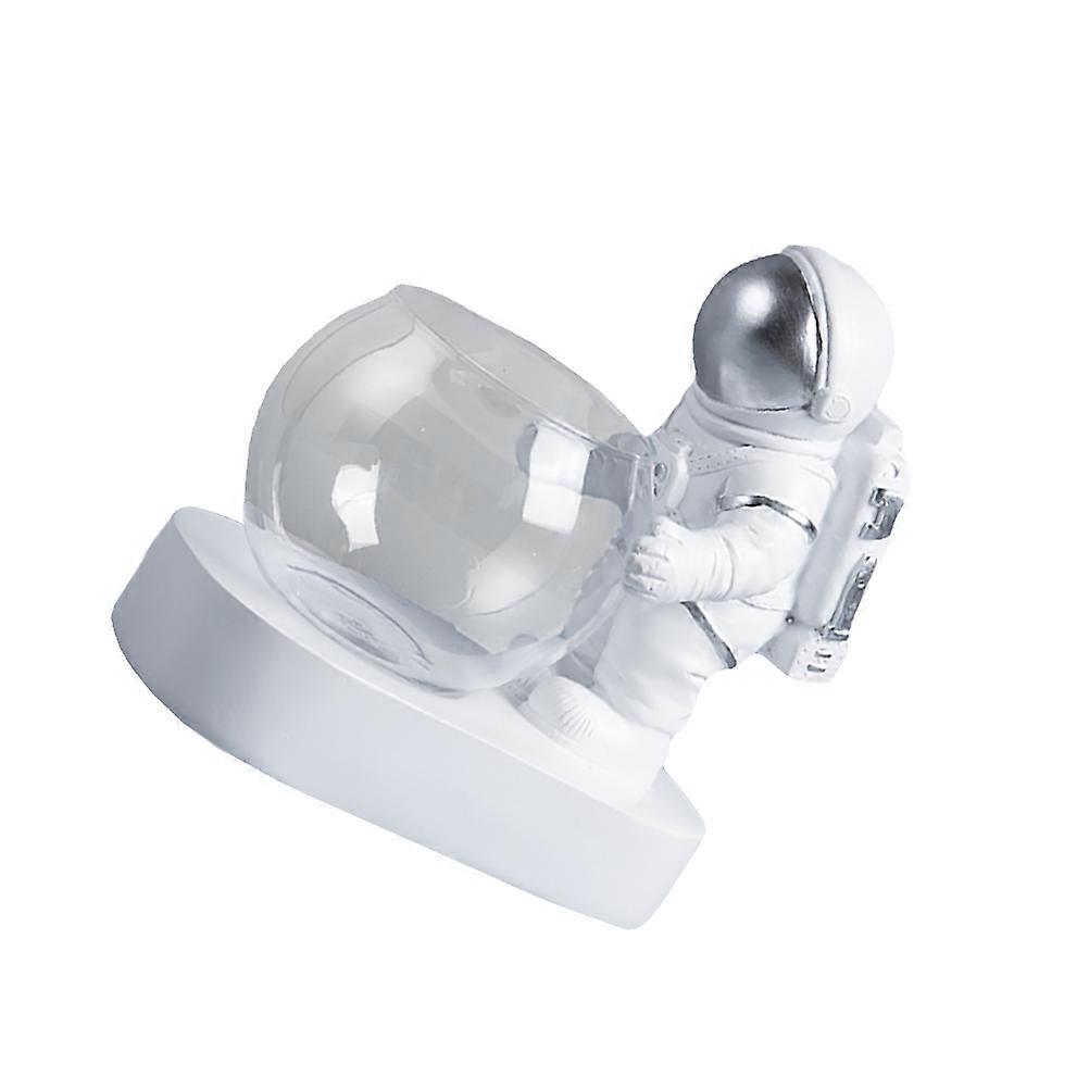 Glass Vase Water Planter with Resin Astronaut for Decor 3Pcs with Lamp