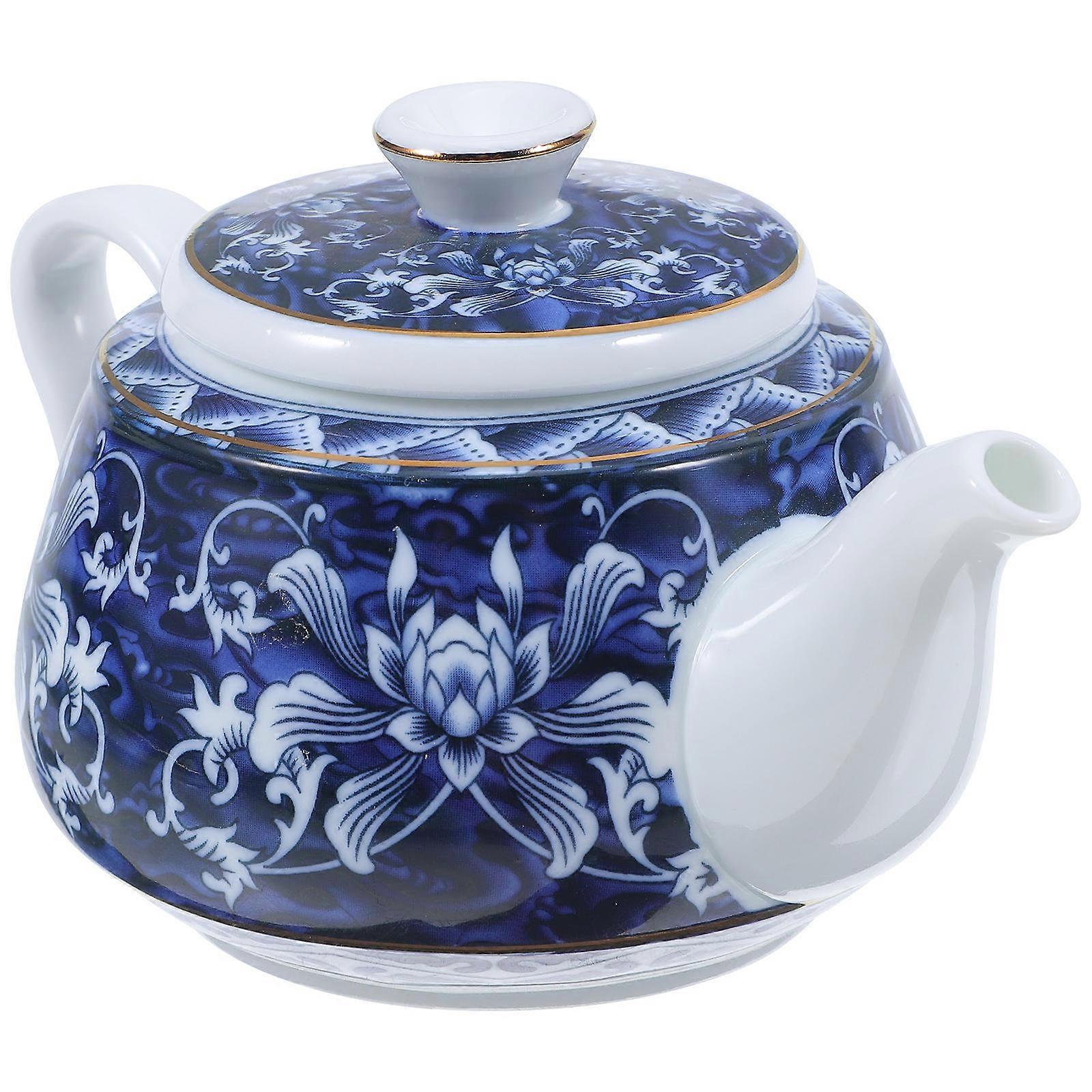 Tea Brewing Ceramic Tea Kettle 2Pcs Designed For Household Users With Luxurious Vintage Style In 14X7.3CM Size