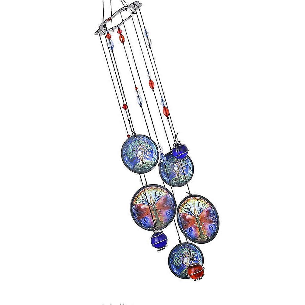 Life Tree Wind Bell Hanging Decor for Garden with 2Pcs Wind Chime Set