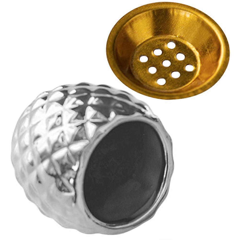 Silver Ceramic Incense Stick Holder for Relaxation 4Pcs Burner