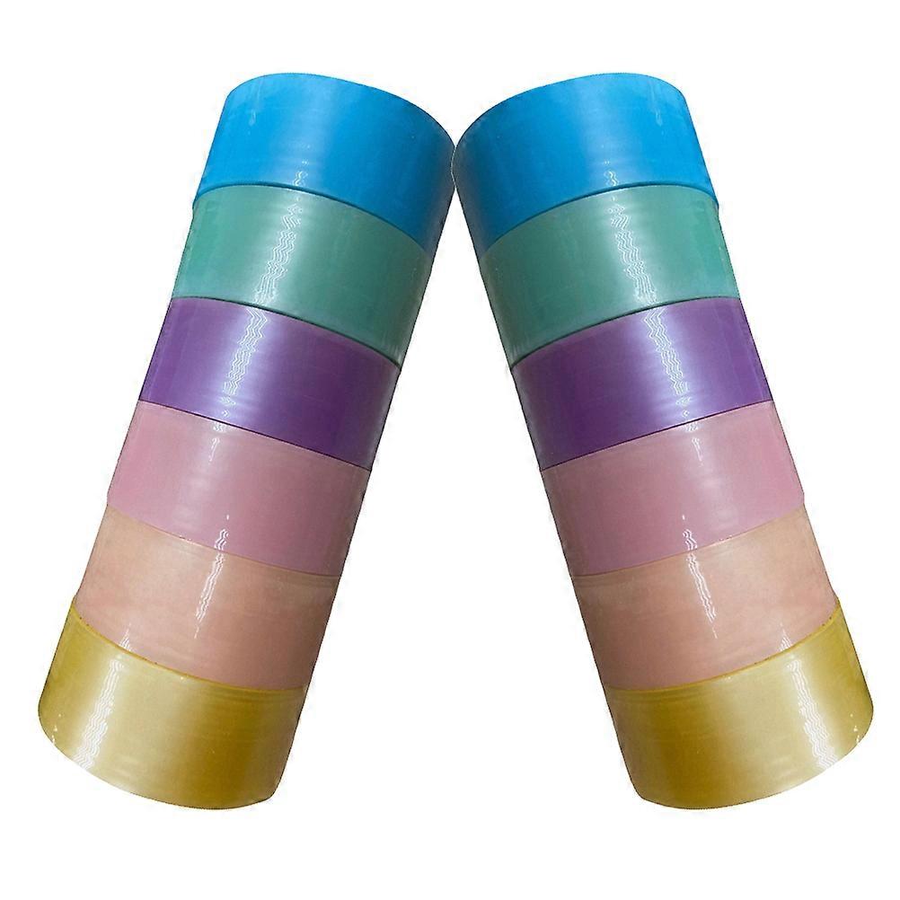 Sticky Ball Tape Colored Adhesive Tape for DIY Use 12 Rolls Set