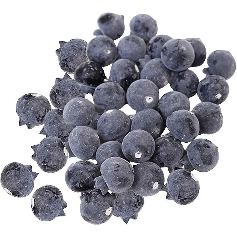 Artificial Blueberries Simulation Kitchen Fruits 200Pcs Perfect For Home Decor And Teaching Tools Lifelike Design With Realistic Appearance