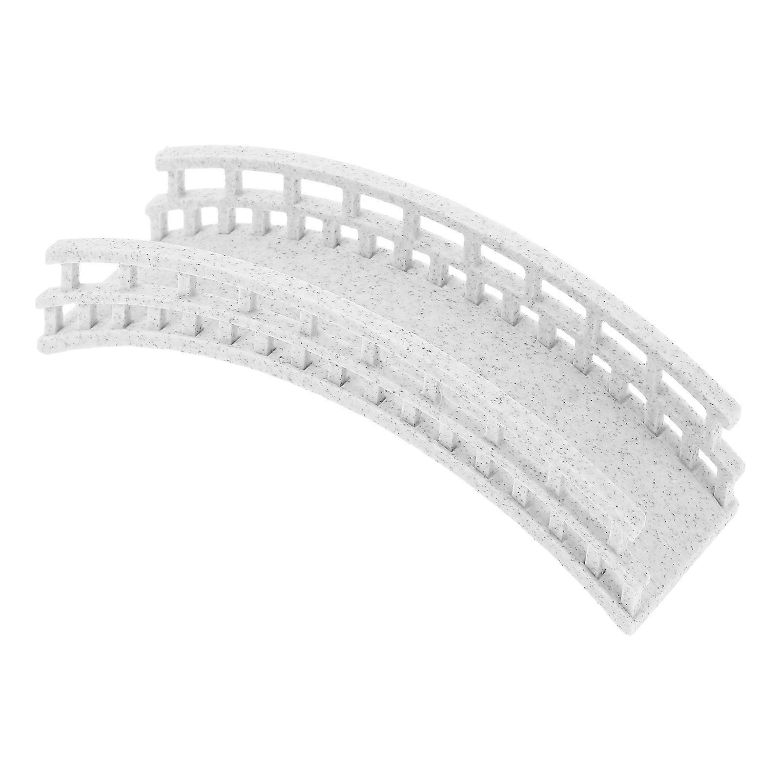 Simulation Bridge Garden Arch Bridge for Decoration 3Pcs Beige Plastic