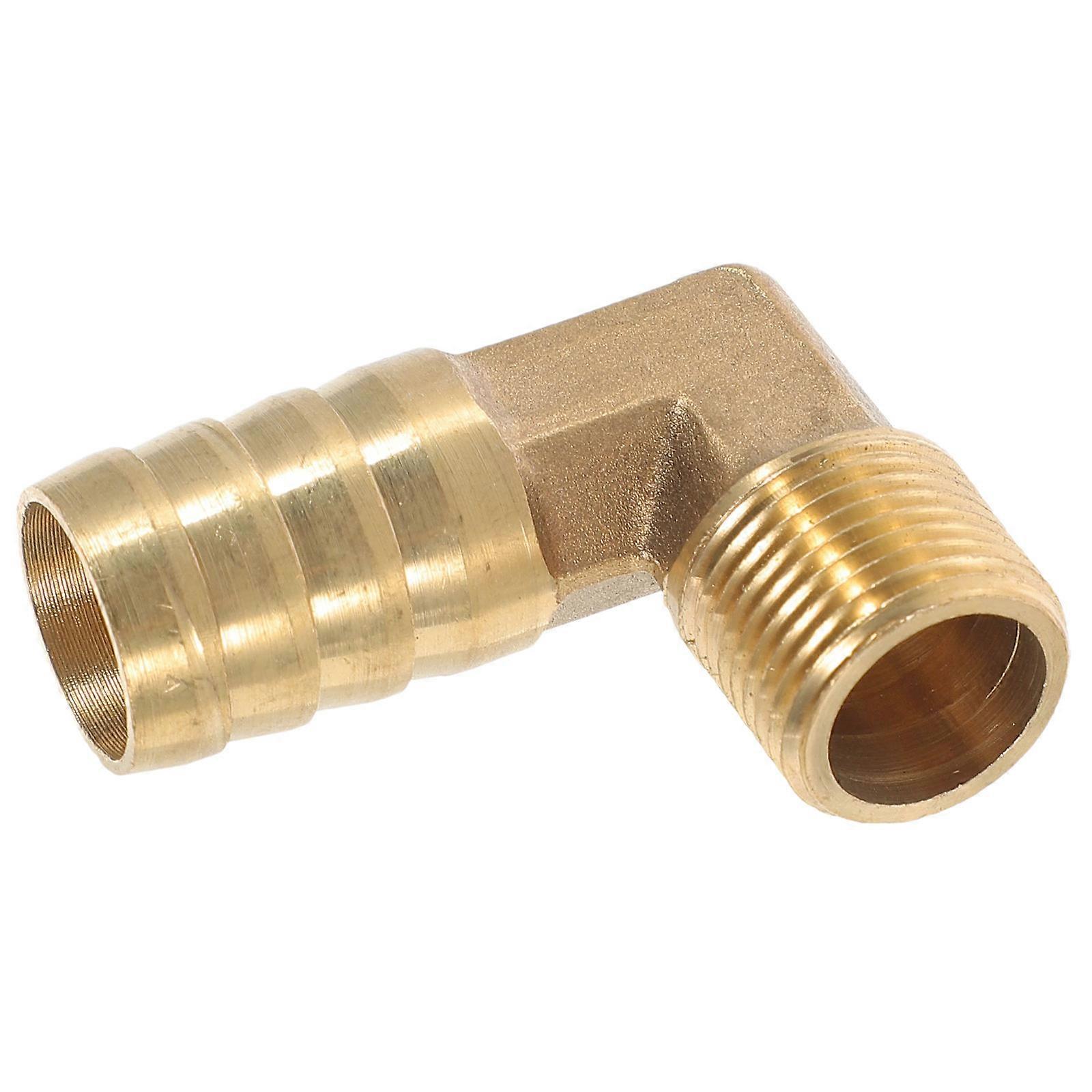 Copper Elbow Hose Connector for Air Hose Fitting 2Pcs Pipe Connector