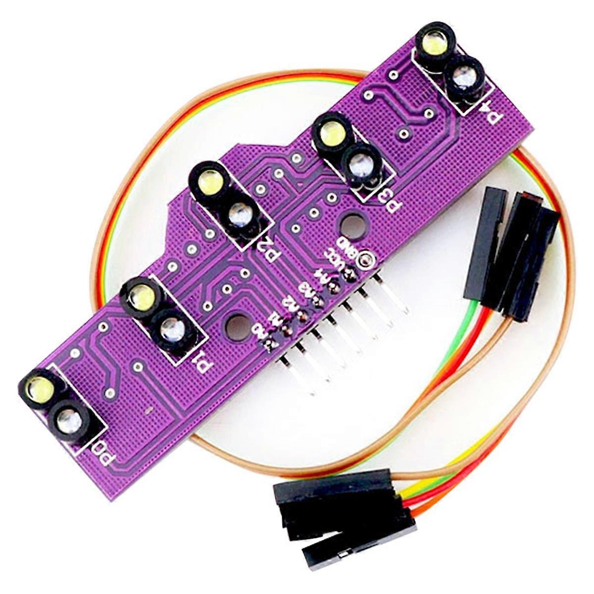 Intelligent Car Black White Red Recognition Optical Patrol Module