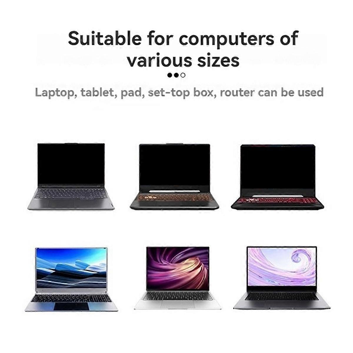 2Pcs Portable Laptop Stand Foldable Bracket Laptop Black