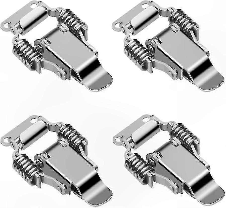 4-Pack Stainless Steel Lever Lock Clips for Box and Door Latches with Toggle Spring Mechanism
