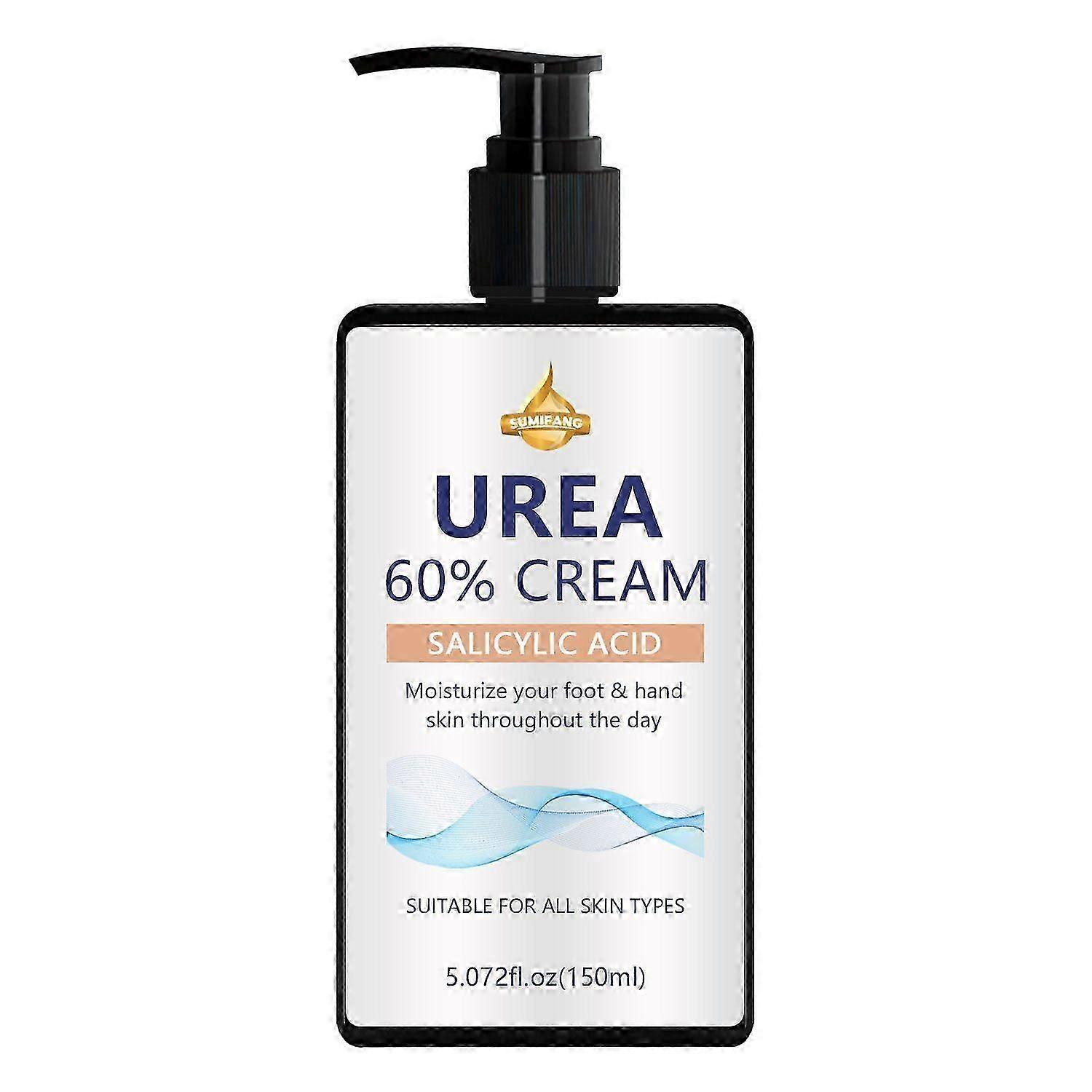 كريم اليوريا 60٪ للقدمين ، كريم اليوريا للقدم بأقصى قوة ، غسول للقدم للكعب المتشقق ، جافة الأيدي والركبتين الخشنتين ، مزيل الكالس ومنعم البشرة