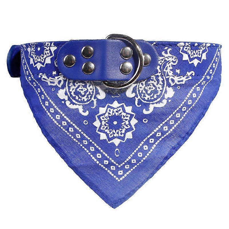 Dog Bandana Collar Triangle Scarf Adjustable Bandana Leather Cat Pet Neckerchief