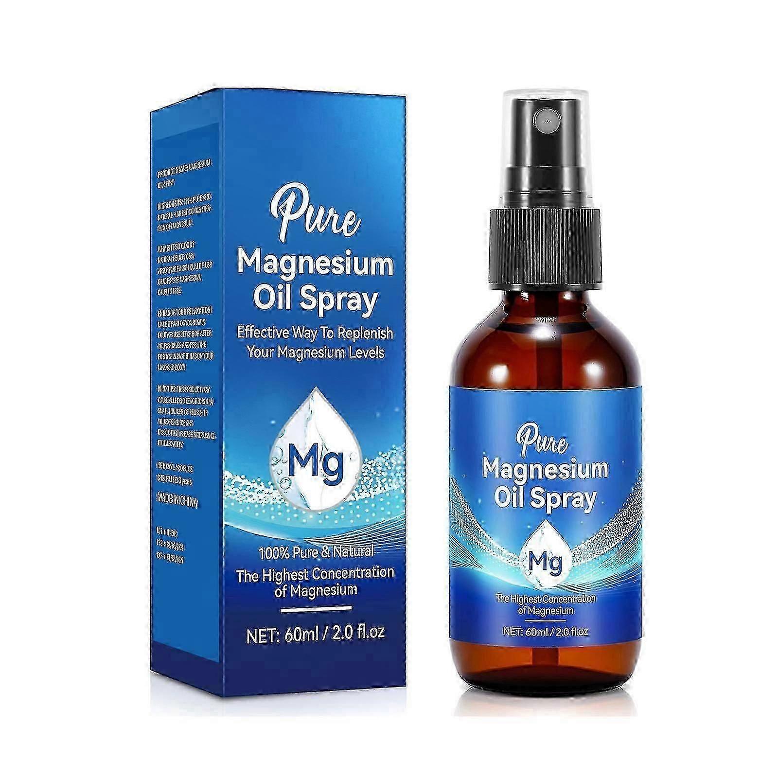 תרסיס שמן מגנזיום, תרסיס שמן מגנזיום טהור, תרסיס שמן מגנזיום 100% טבעי טהור