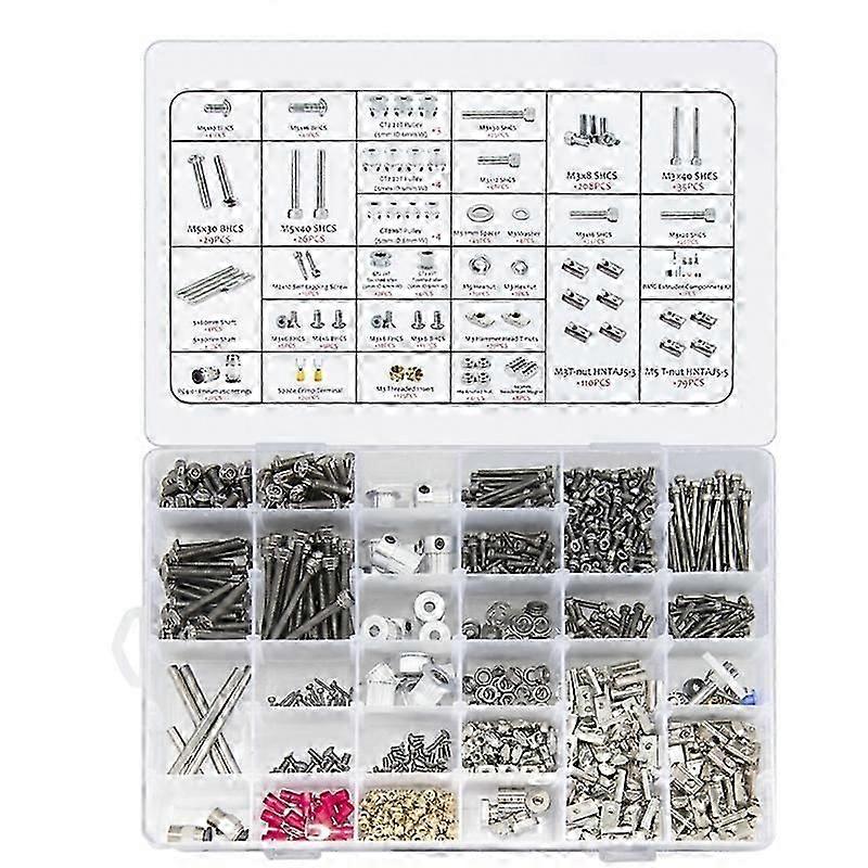 3D Printer Screws Full Kit Spare Part Full Kit for Voron 0.1/2.4/Trident