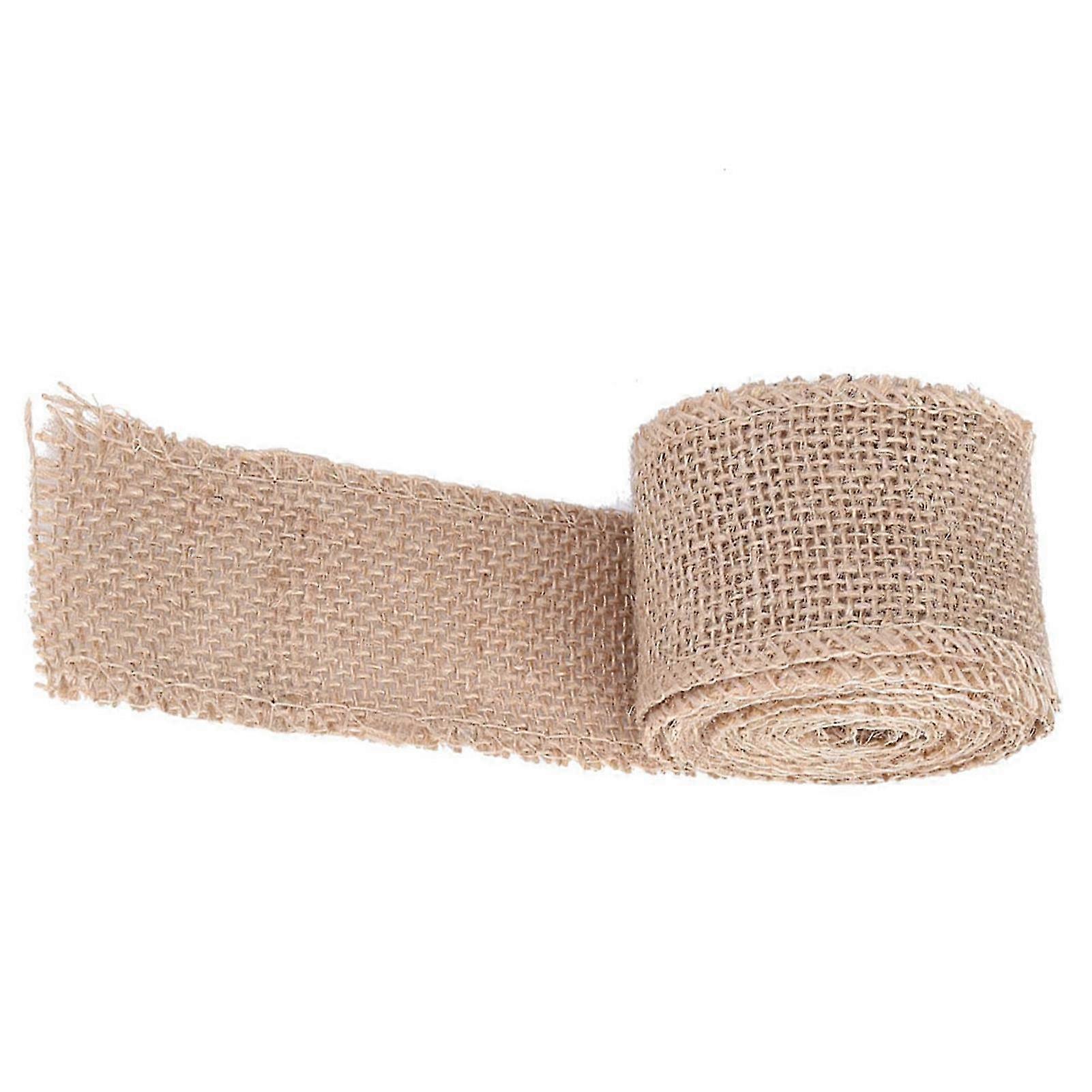 2025 Burlap Roll Decorative Jute Hessian Fabric For Making Christmas Party Ornaments (width:5-15cm)