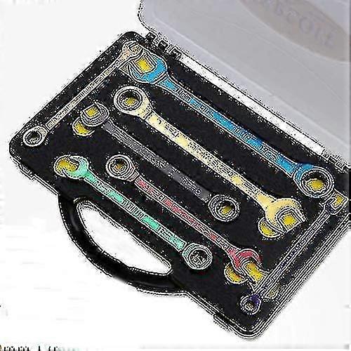 Color Ratchet Spanner Dual Purpose Multi-function Movable Spanner Hand Tools Set 8-19mm (size : 8mm)