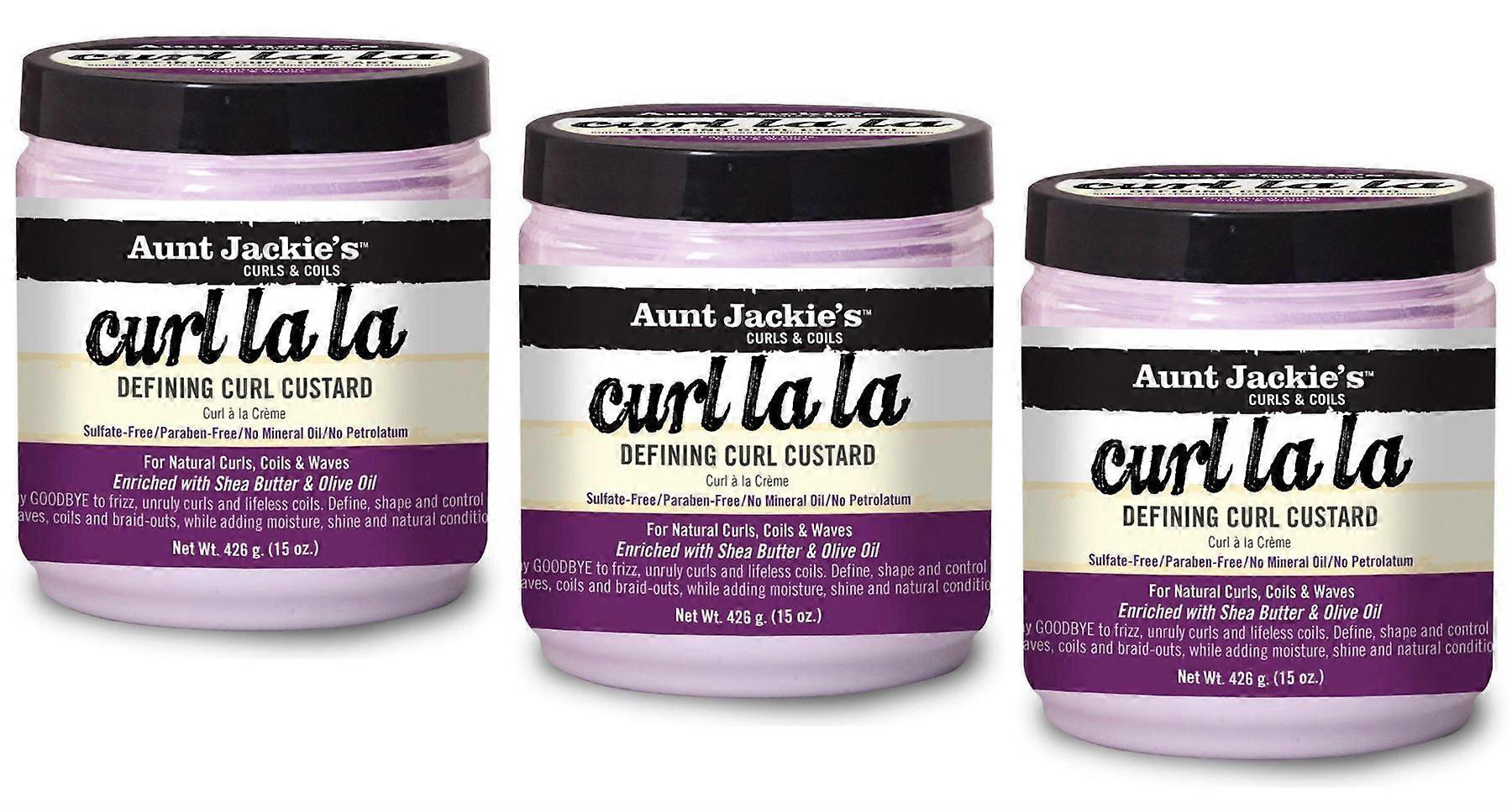 Aunt Jackie's Curl La La Defining Curl Custard 15oz (3-Pack)