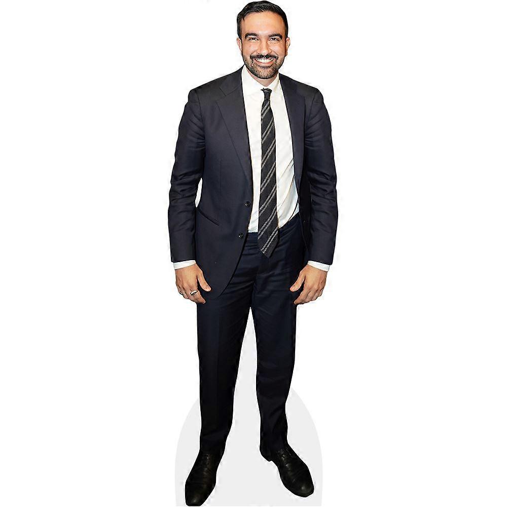 Zohran Mamdani (Suit) Cardboard Cutout (lifesize OR mini size). Standee. Stand Up.