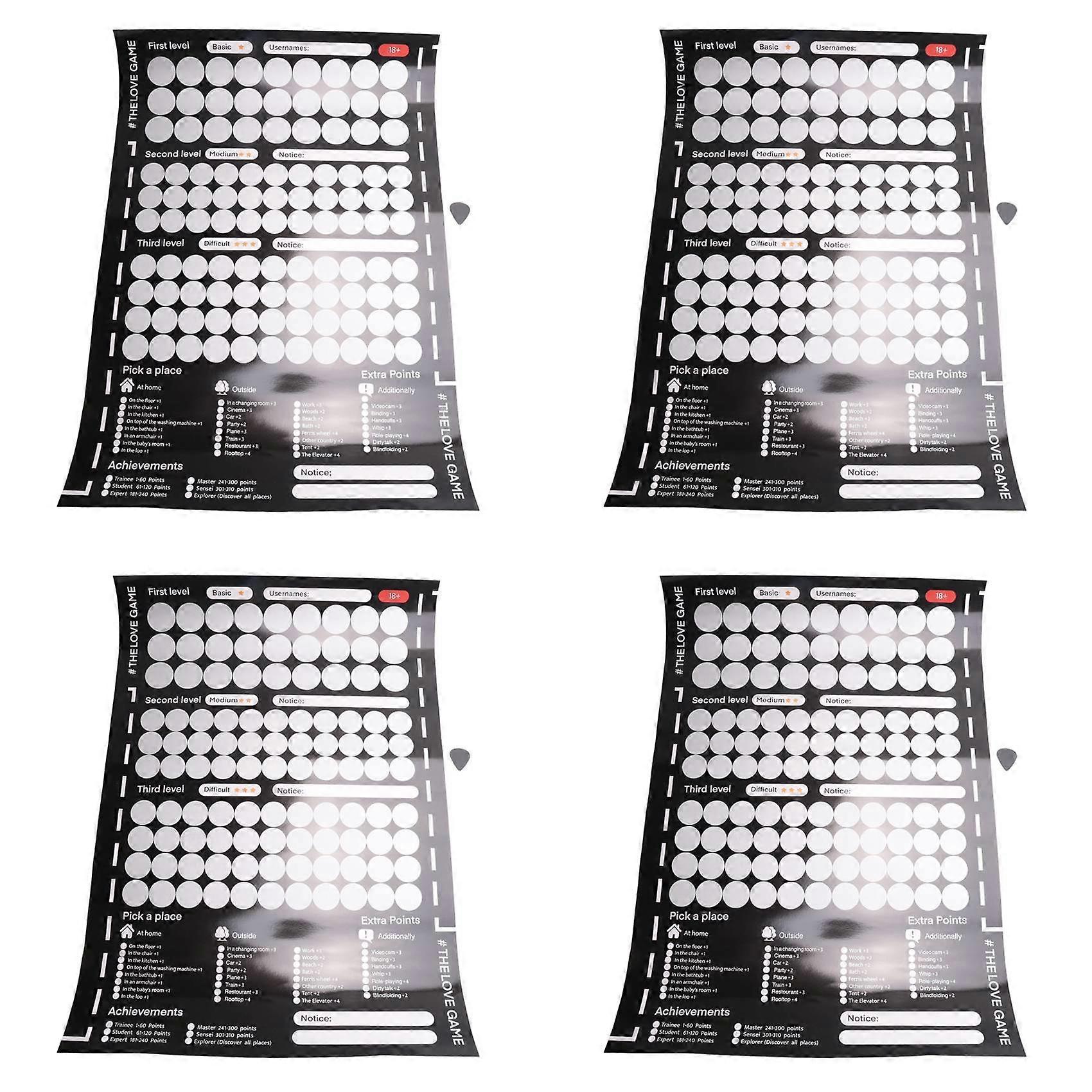  Game Scratch Off Poster Game for Couples