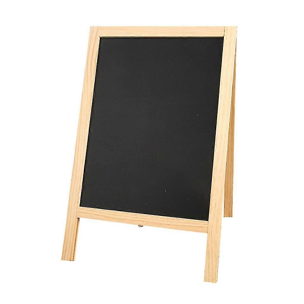 Mini Wooden Chalk Board Double Easel Message Blackboard Whiteboard Chalkboard