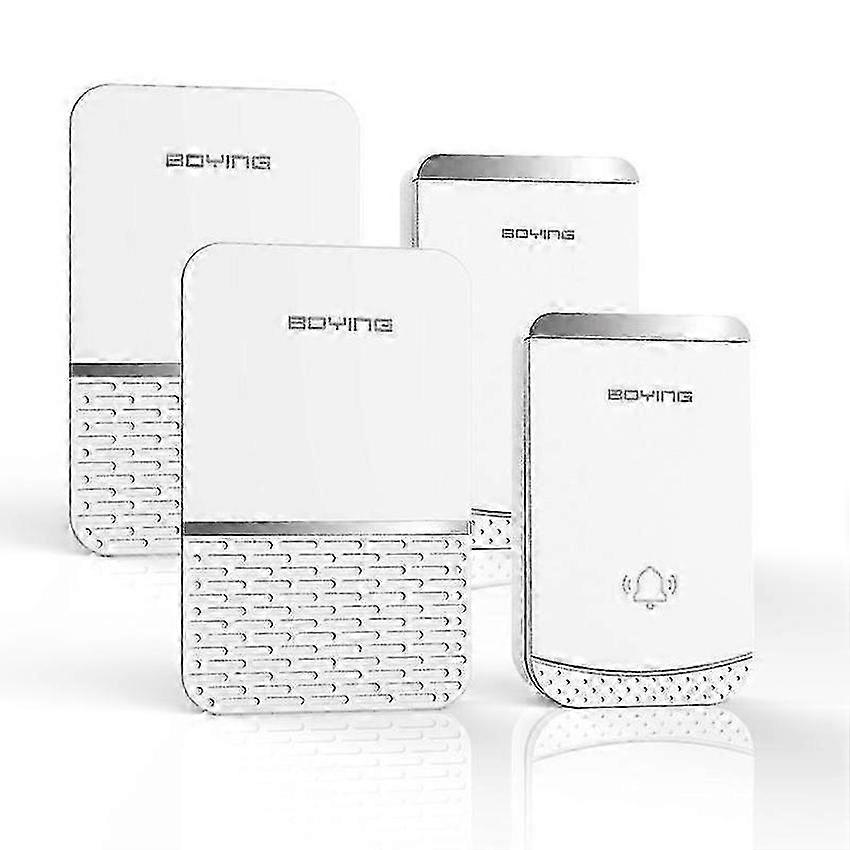 Smart Home Wireless Remote Control Waterproof Music Doorbell B512 Two-For-Two