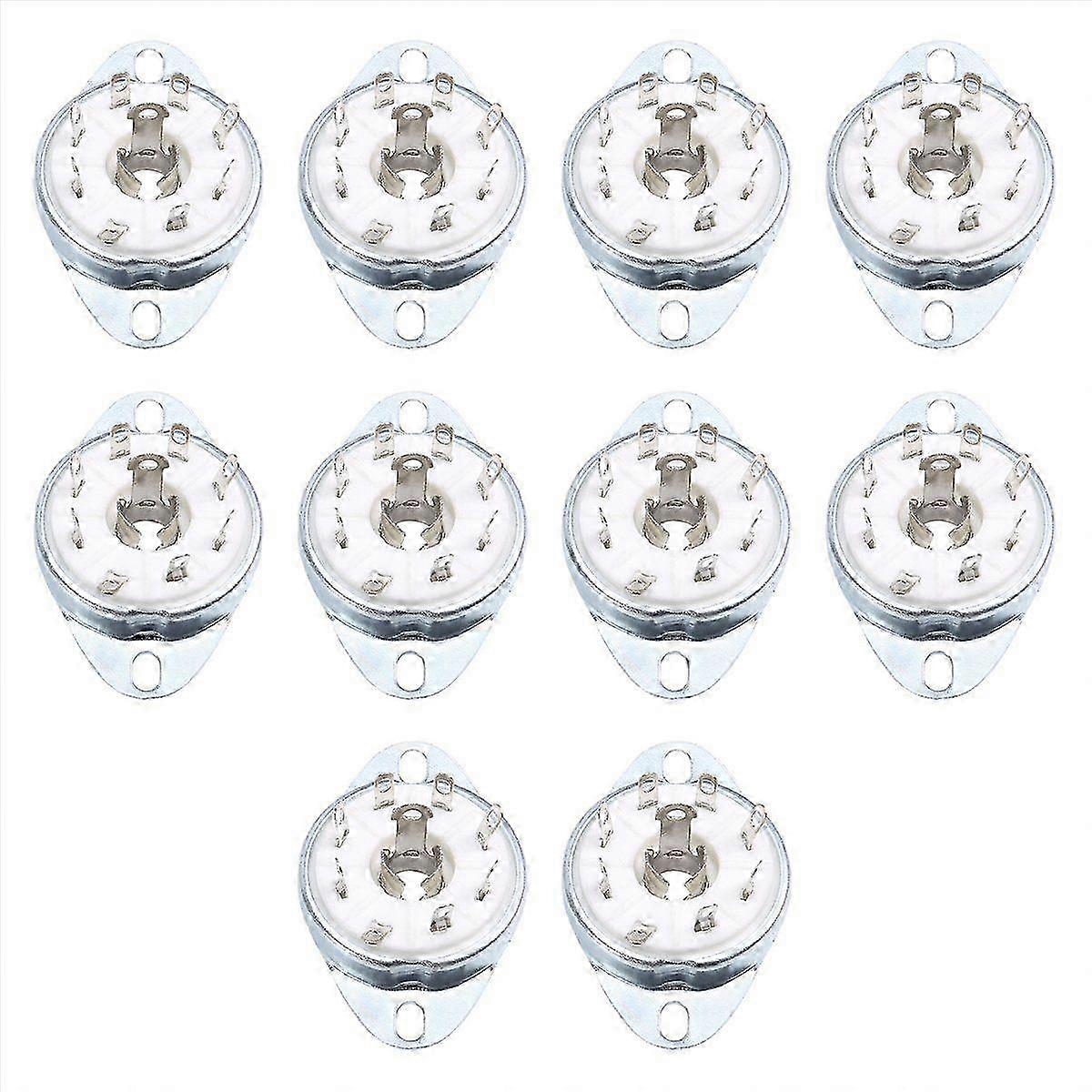 10pcs 8PIN K8A Octal Tube Socket Ceramic Valve Base Edition 1031