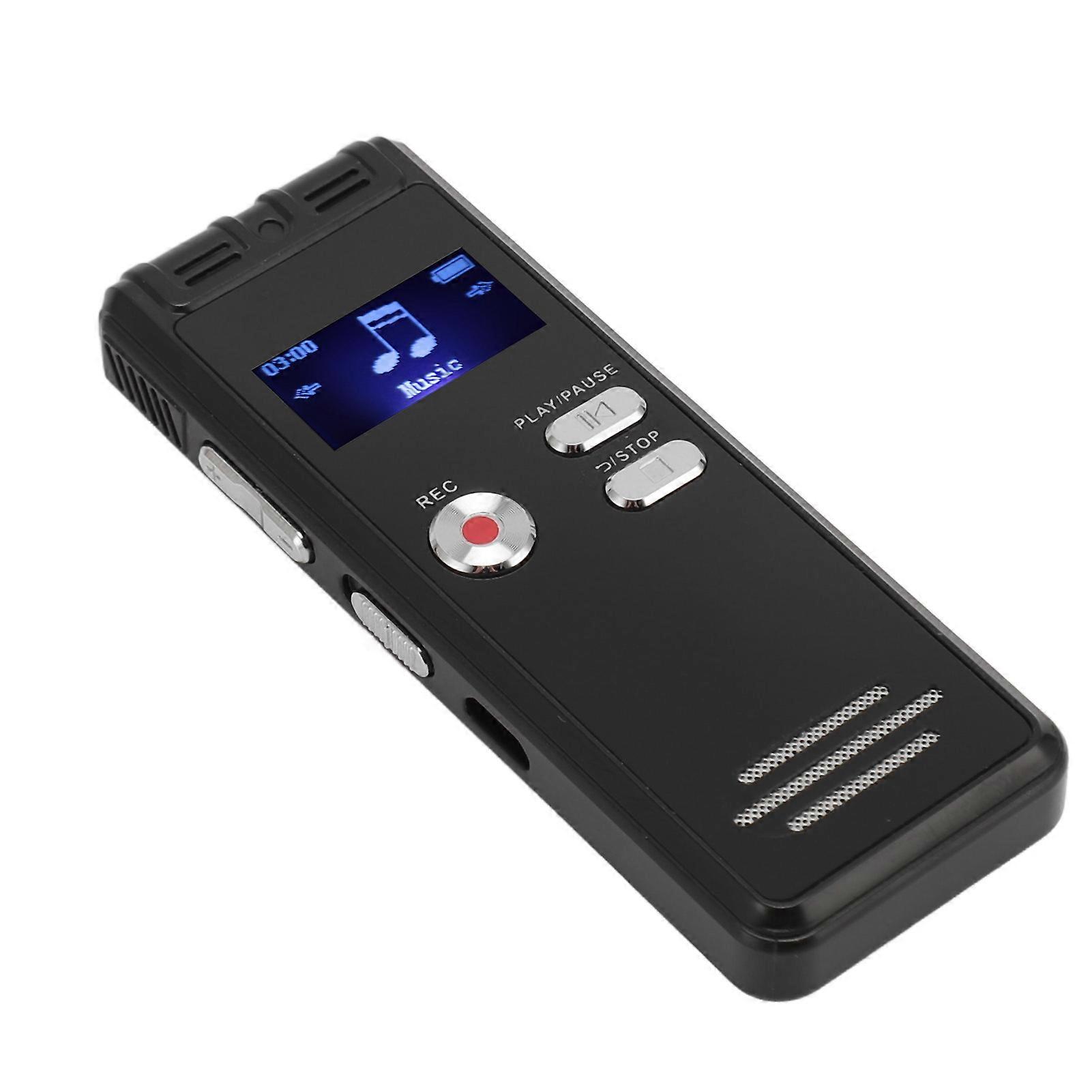 Digital Voice Recorder MP3 Player Noise Reduction 4552 Hours Voice Activated Recording Device Sound Recorder with Playback for Windows 16GB 