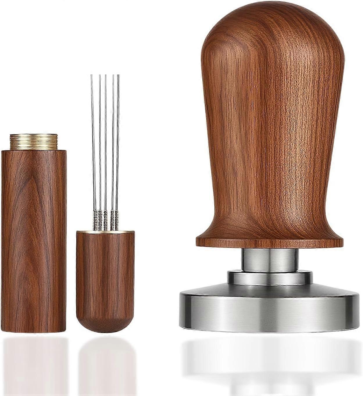 2 Pcs Calibrated Espresso Tamper, Coffee Tamper With Calibration, Stainless Steel Spring (53Mm)