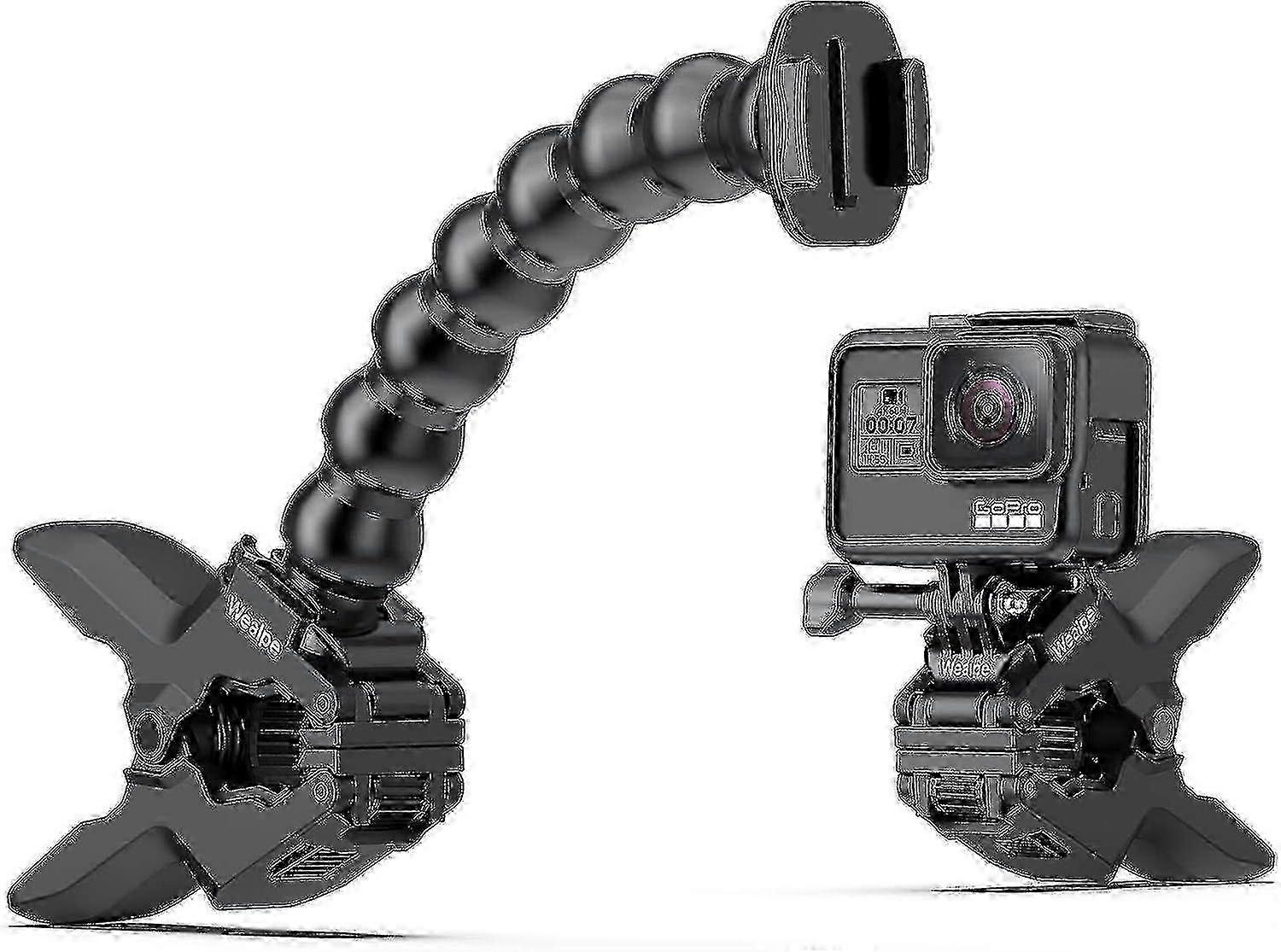 Flexible Clamp Mount For Gopro Hero - Compatible With Gopro Action Camera Models