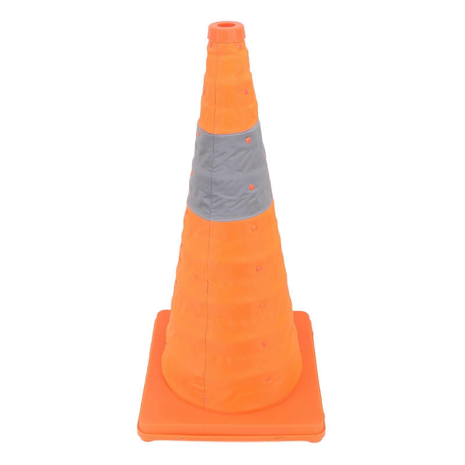 Collapsible Traffic Safety Cone with Reflective Collar Multi Purpose for Car Driving Practice Road Parking