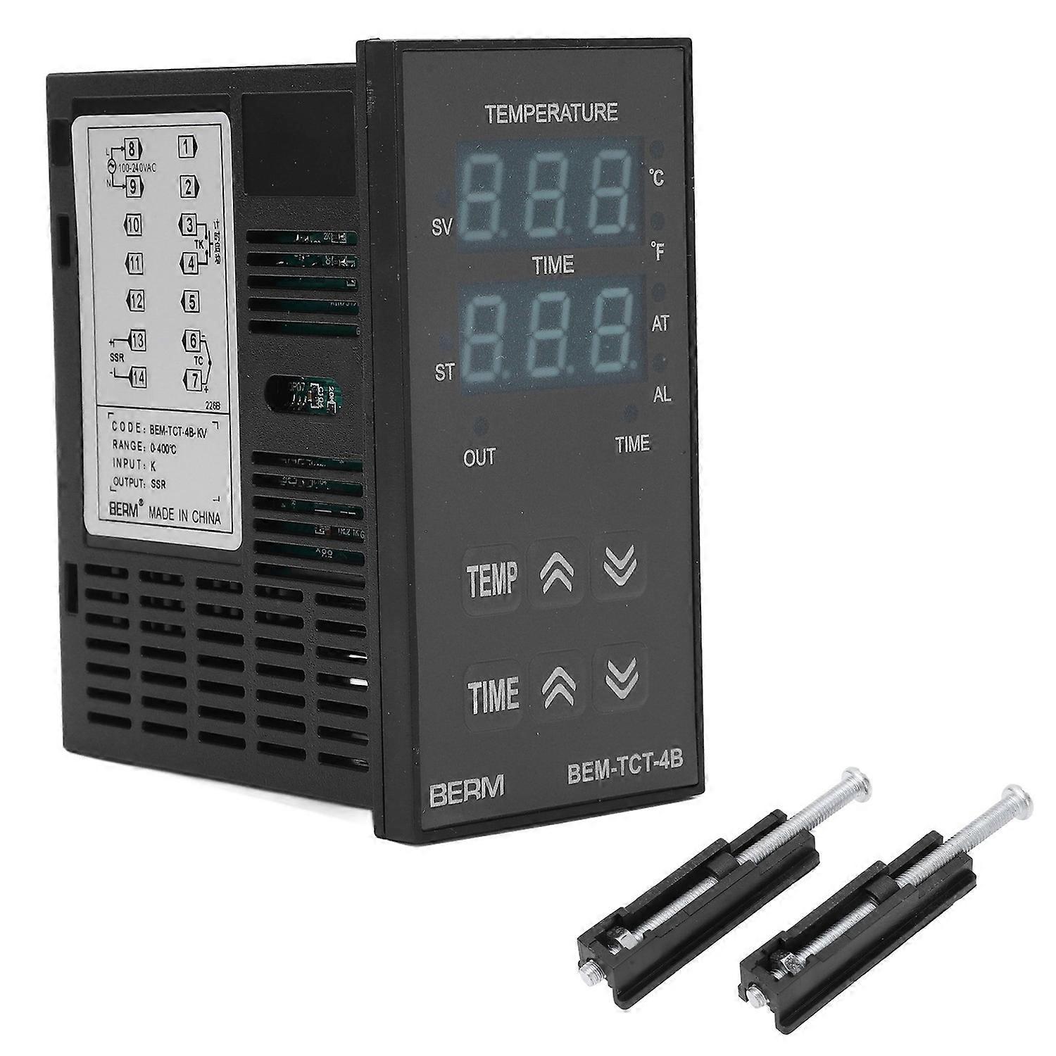Digital Display Temperature Controller PID Control Thermostat for Heat Press Machine 100‑240V