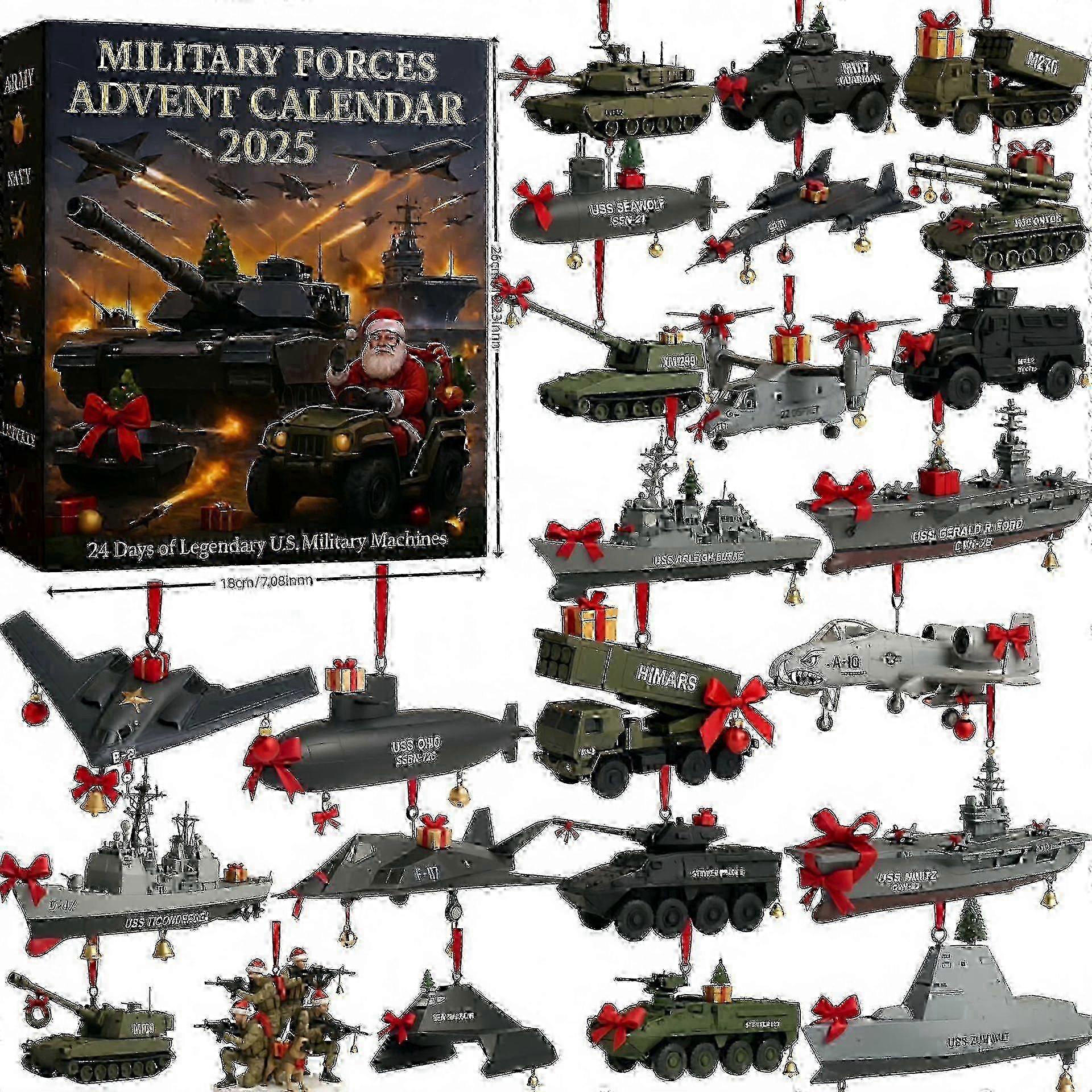 Quality Advent Calendar2025 Armed Forces Legend Christmas Gift Advent Calendar Blind Box