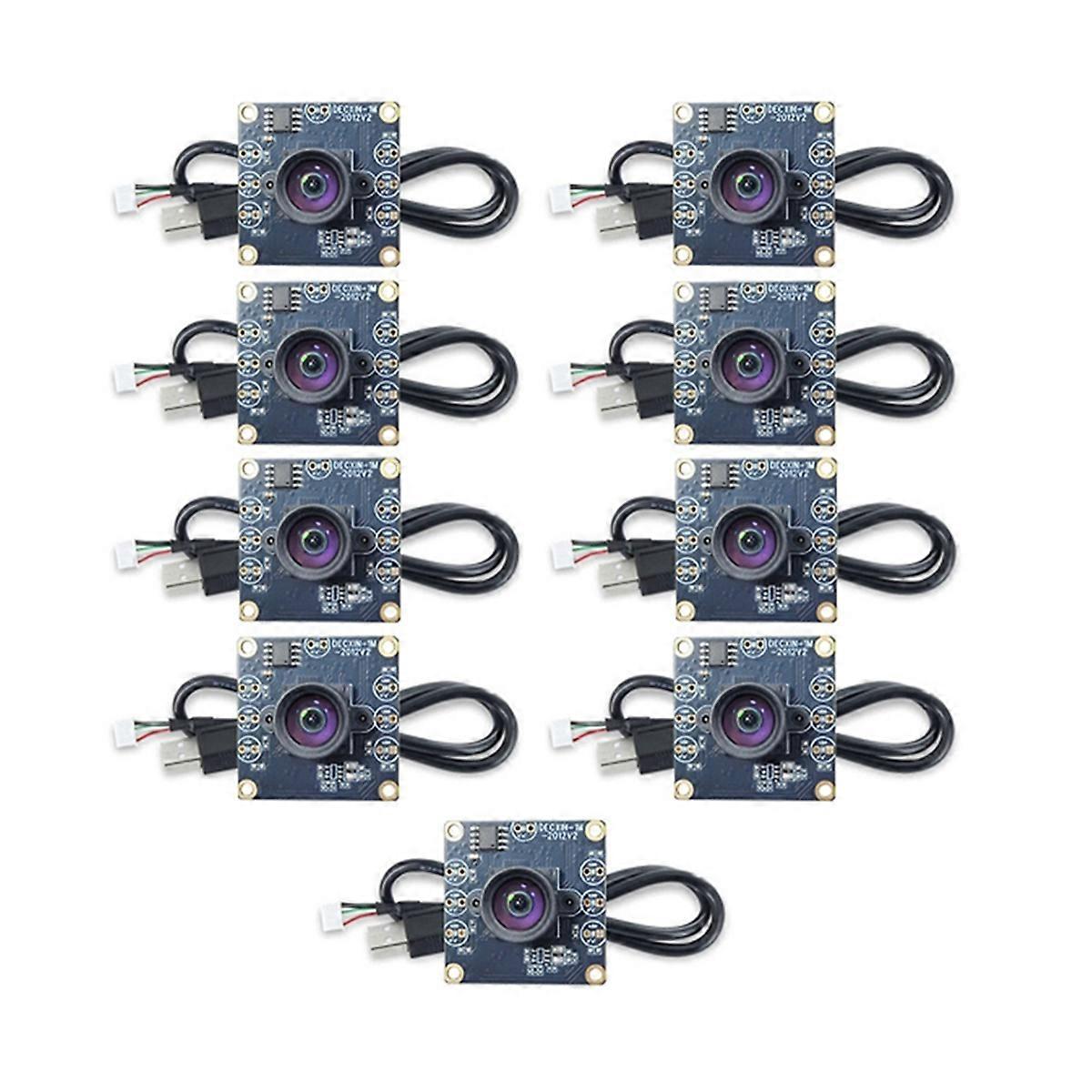 9 Sets 100 Degree Camera Module 1MP OV9732 1280x720 USB Free Driver Manual Focus with 2 Meter Cable for WinXP/7/8/10