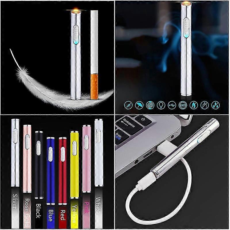 Mini Rechargeable Flameless Windproof USB Cigarette Cigar Lighter