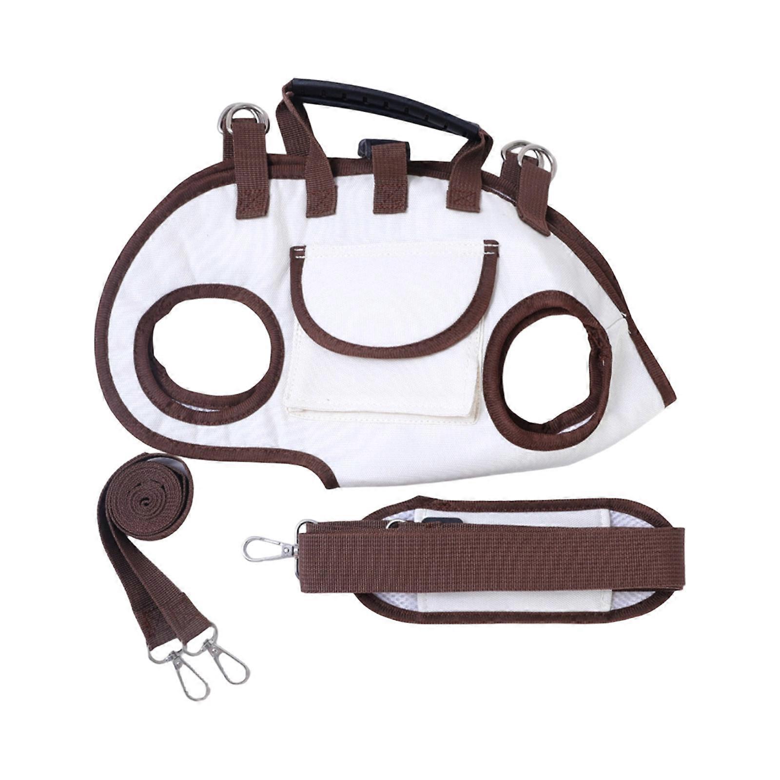 Ventilation Pet Shipper Thin Shoulder Bag Simple Substance Dense Plan Outdoor Tasks White  S