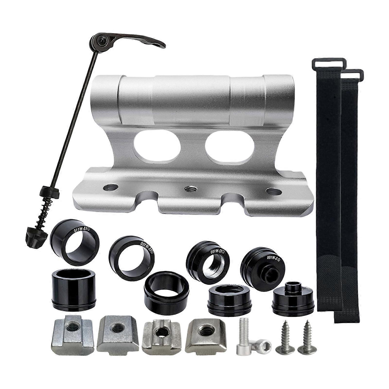 Aluminum Alloy Bike Fork Mount For Car Rack Tool Frees Installation Quick Releases Cycling Front Fork Mounting Bracket  silver