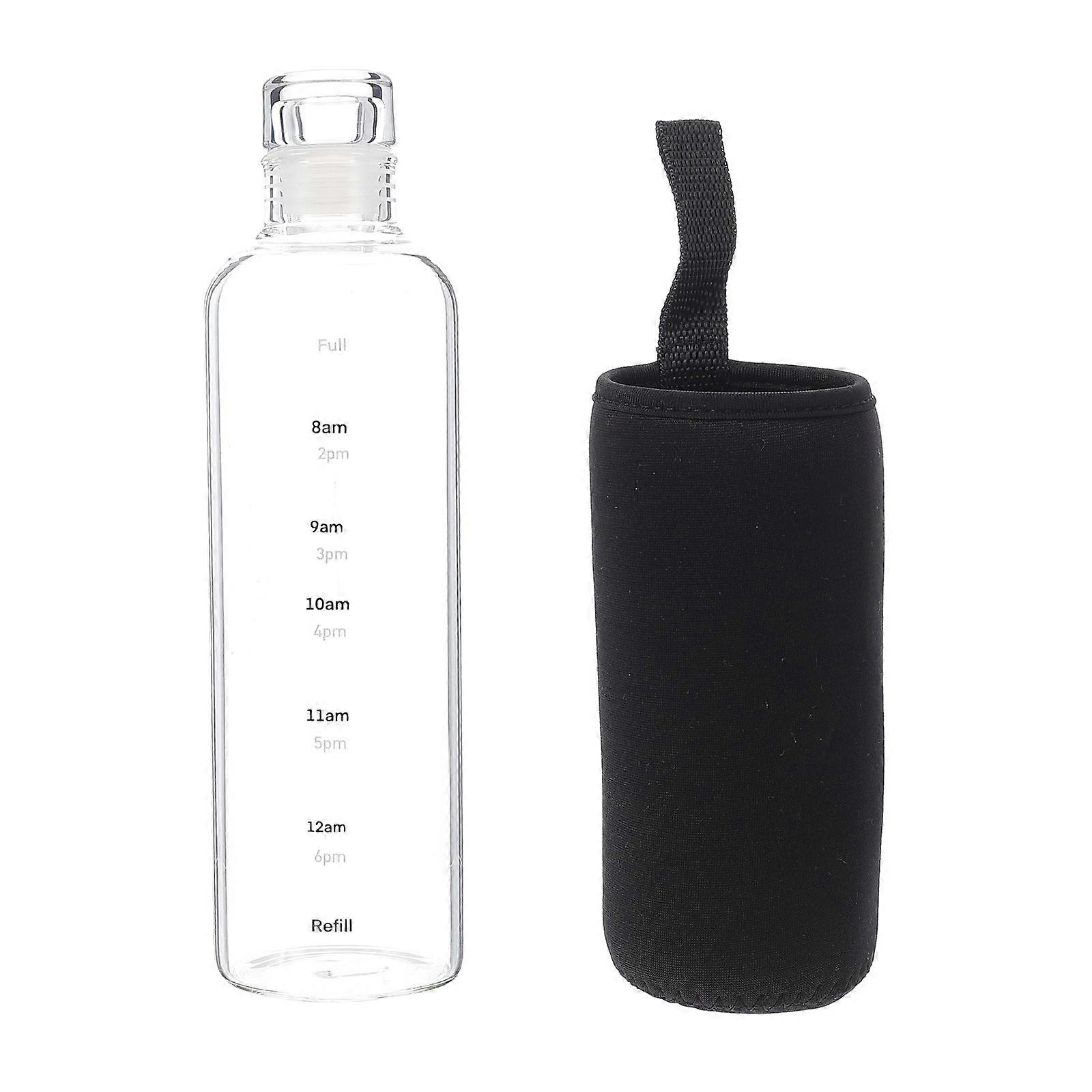Gradient Glass Water Bottle for Drinking Use with Transparent Design