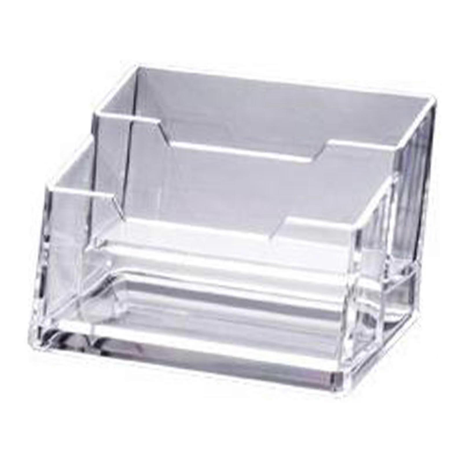 Clear Business Card Holders Organizer for Desk Office Name Card