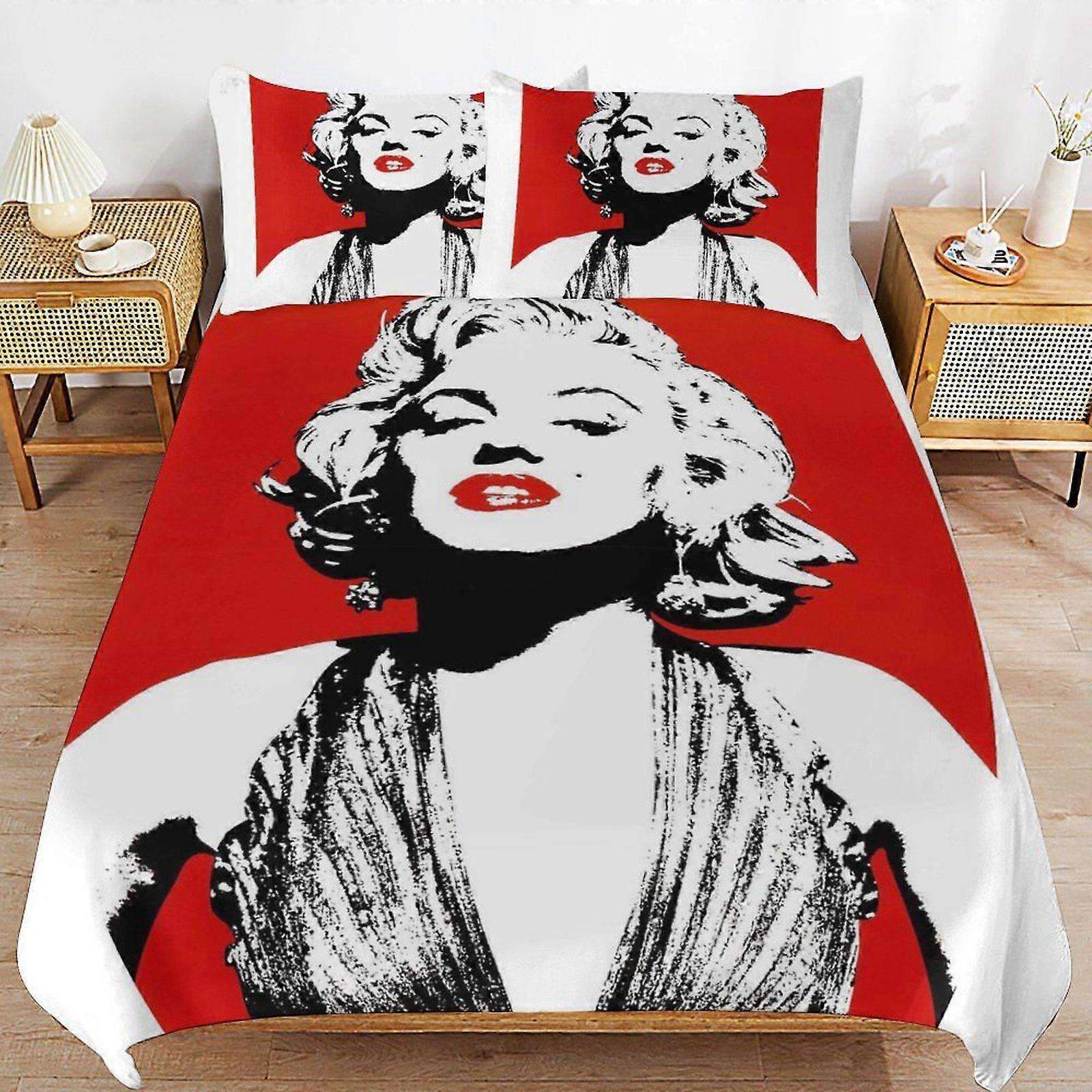 u461 Marilyn Monroe Advanced Layer Soft Comfort Zipper Closure Enhanced Bedding Feel Duvet Cover Sets Value n461