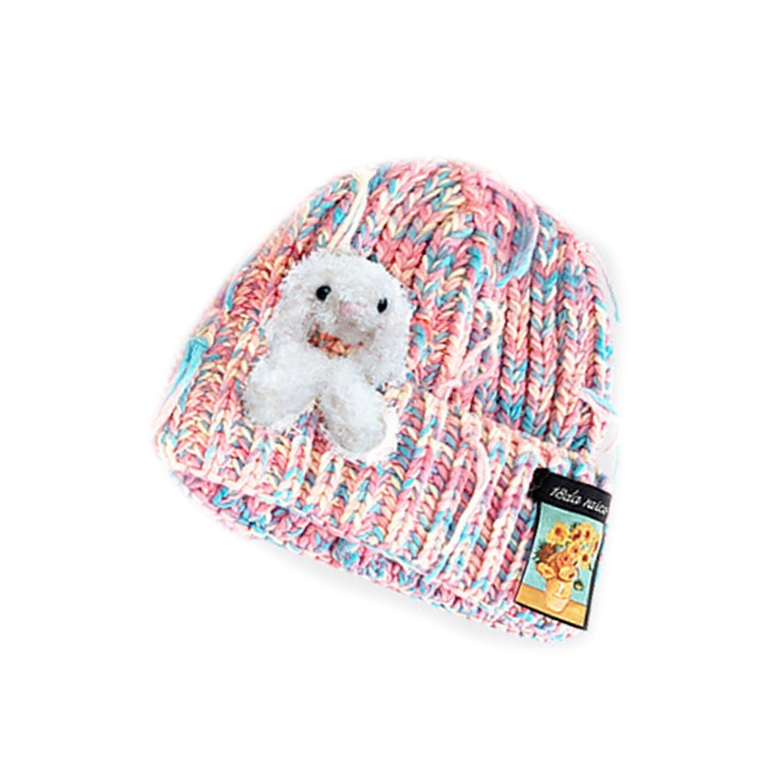 Teinit Slouch Pipo Hattu Joustava Tuulenpitävä Sekavärinen Hattu Korvasuojain Hattu Talvi Aikuisten Pyöräily Hiihtotarvikkeet Vaaleanpunainen