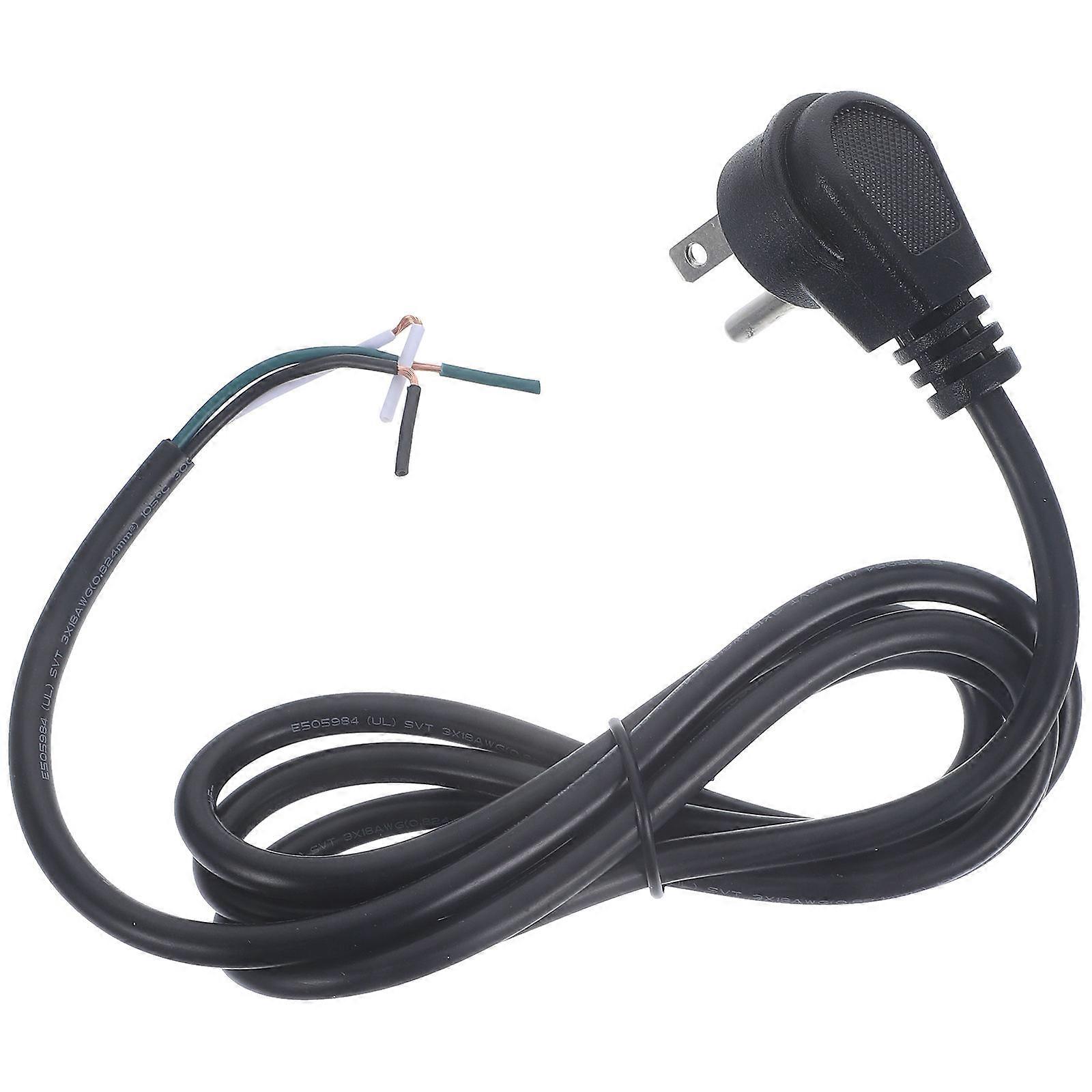 Cable Extension Cord Replacement 3-prone Extension Cord Low Profile Flat Plug(US Plug)