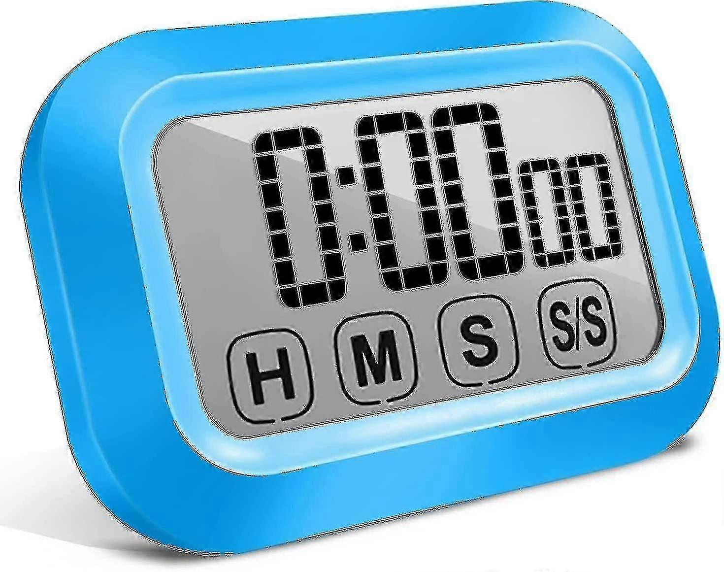 Digital Kitchen Timer Touch Screen For Cooking, Magnetic Countdown Count Up Timer With Loud Volume, Large Led Display Large Digits Timer - Easy Use Fo