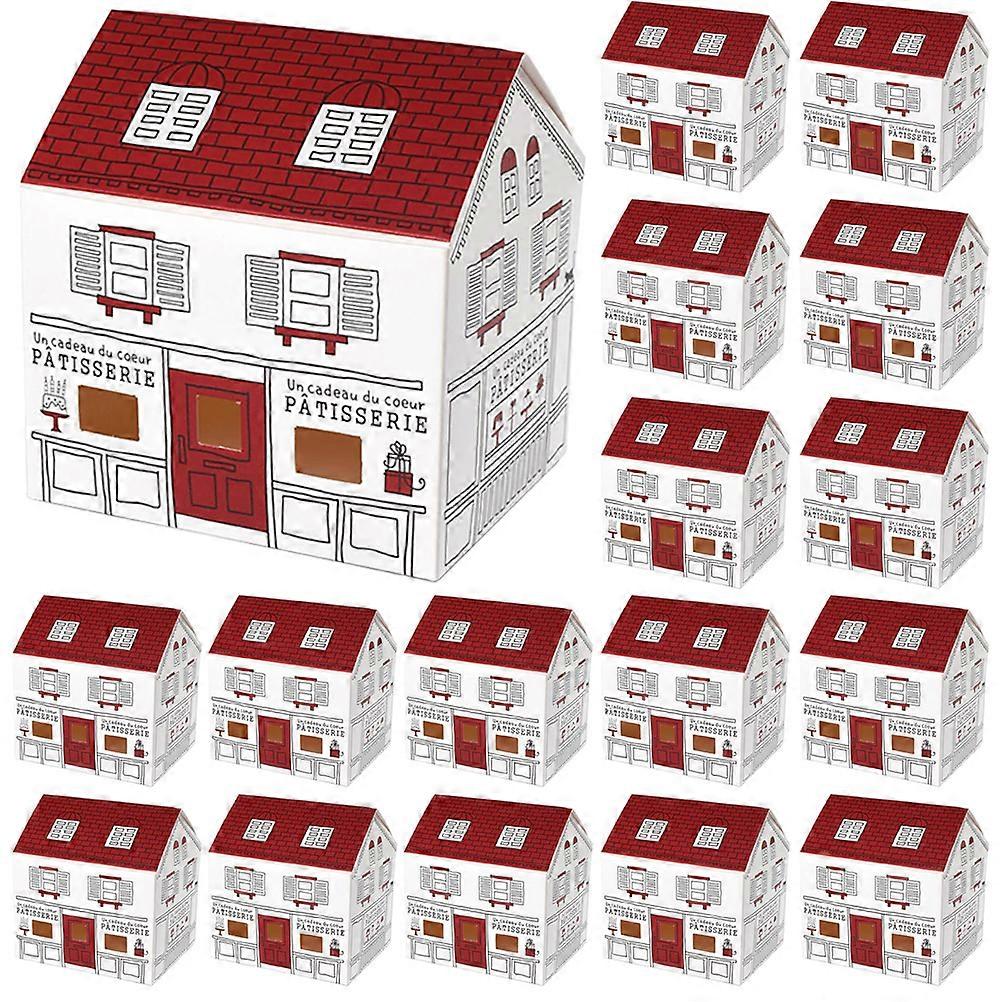 Party Candy Box House Shaped Packaging for Storage Use 20Pcs