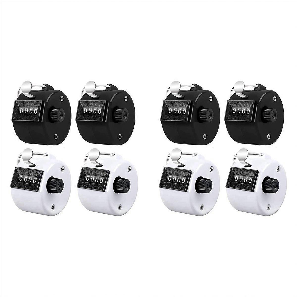 Pack of 8 Counter Clicker 4-Digit Number Count,Handheld Mechanical Counters Clickers Pitch Counter
