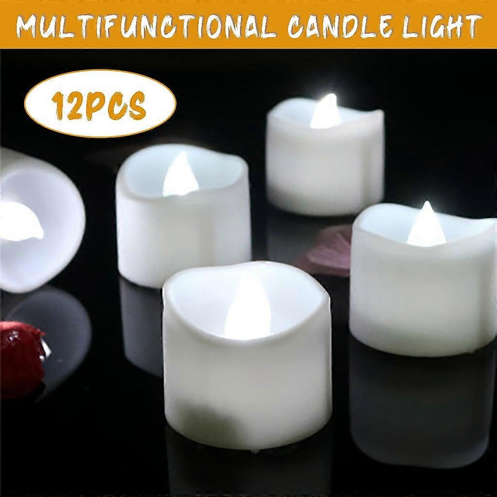 YiFudd Electronic Candle Lamp With Corrugated Small Tea Wax Timer Function Candle Lamp