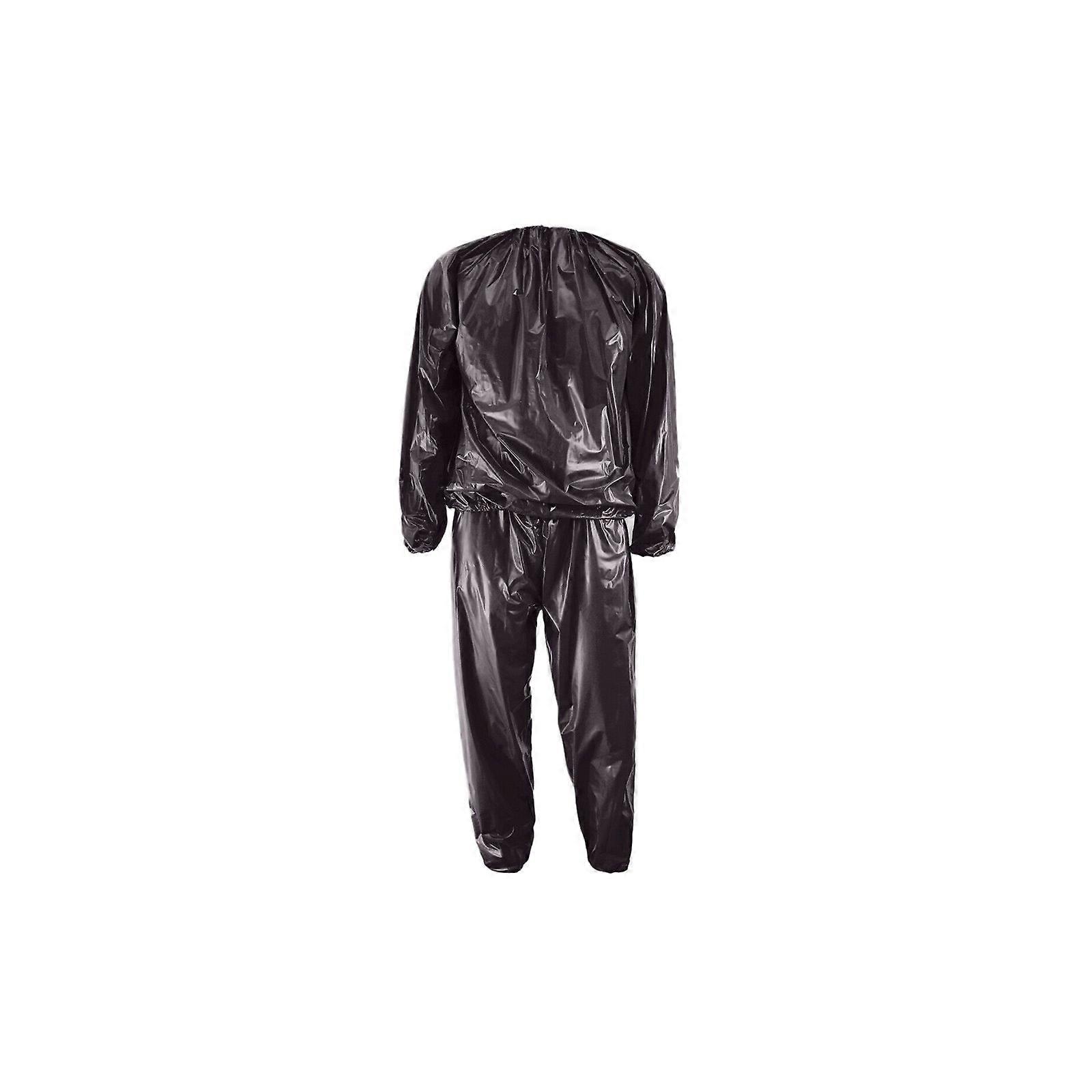 Combinaison sauna en PVC, tenue de sport et de gym, stimule le métabolisme et la combustion des graisses pendant les séances de cardio, homme et femme, noir, taille S