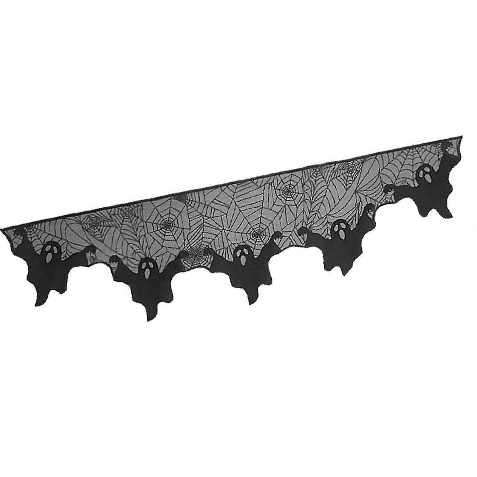 Manteau Écharpe Couverture Nappe Halloween Décoration Intérieure Toile d’Araignée Accent Nappe Chemin de Table Excitant Style 4