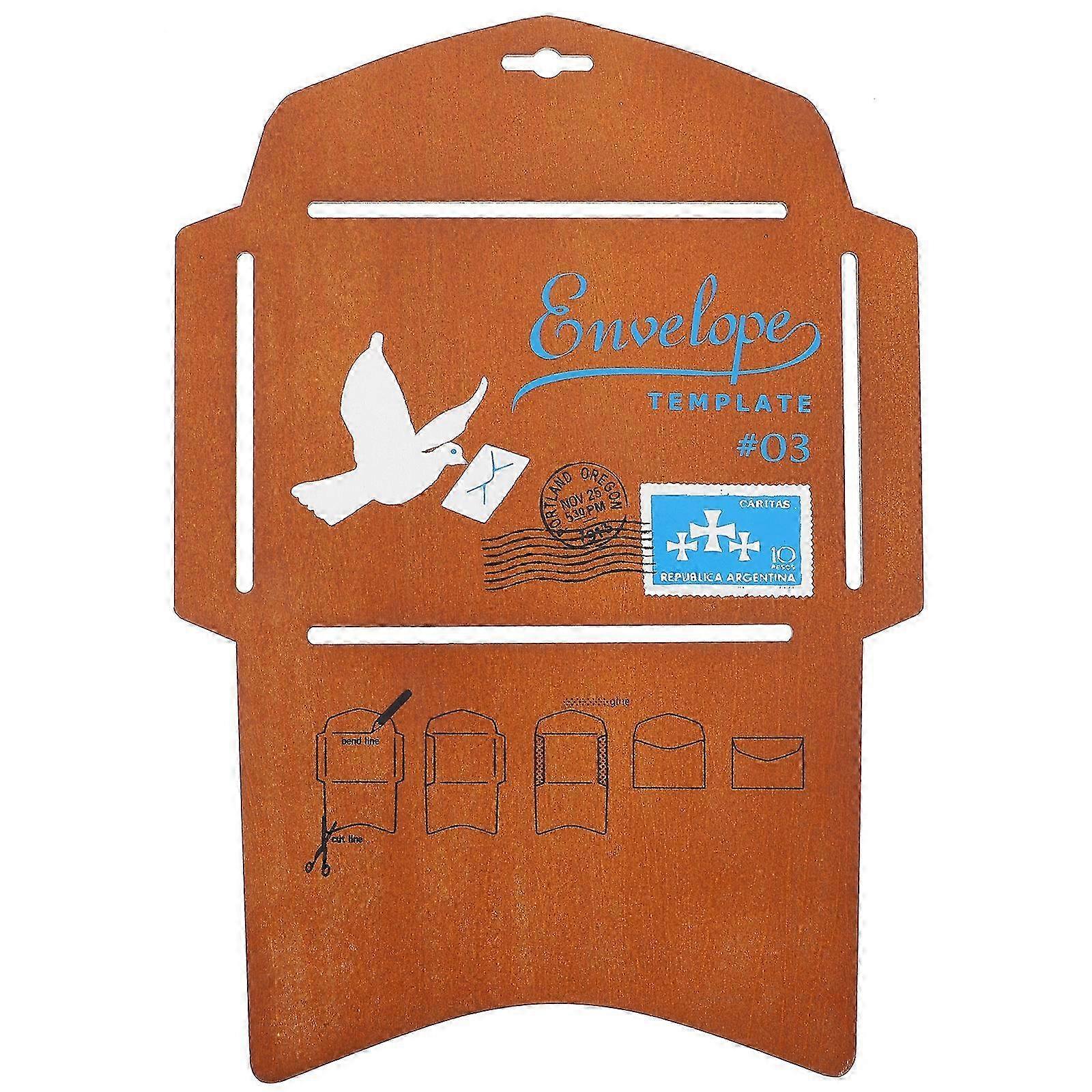 Wooden Envelop Making Template Invitation Card Marker Template Ruler