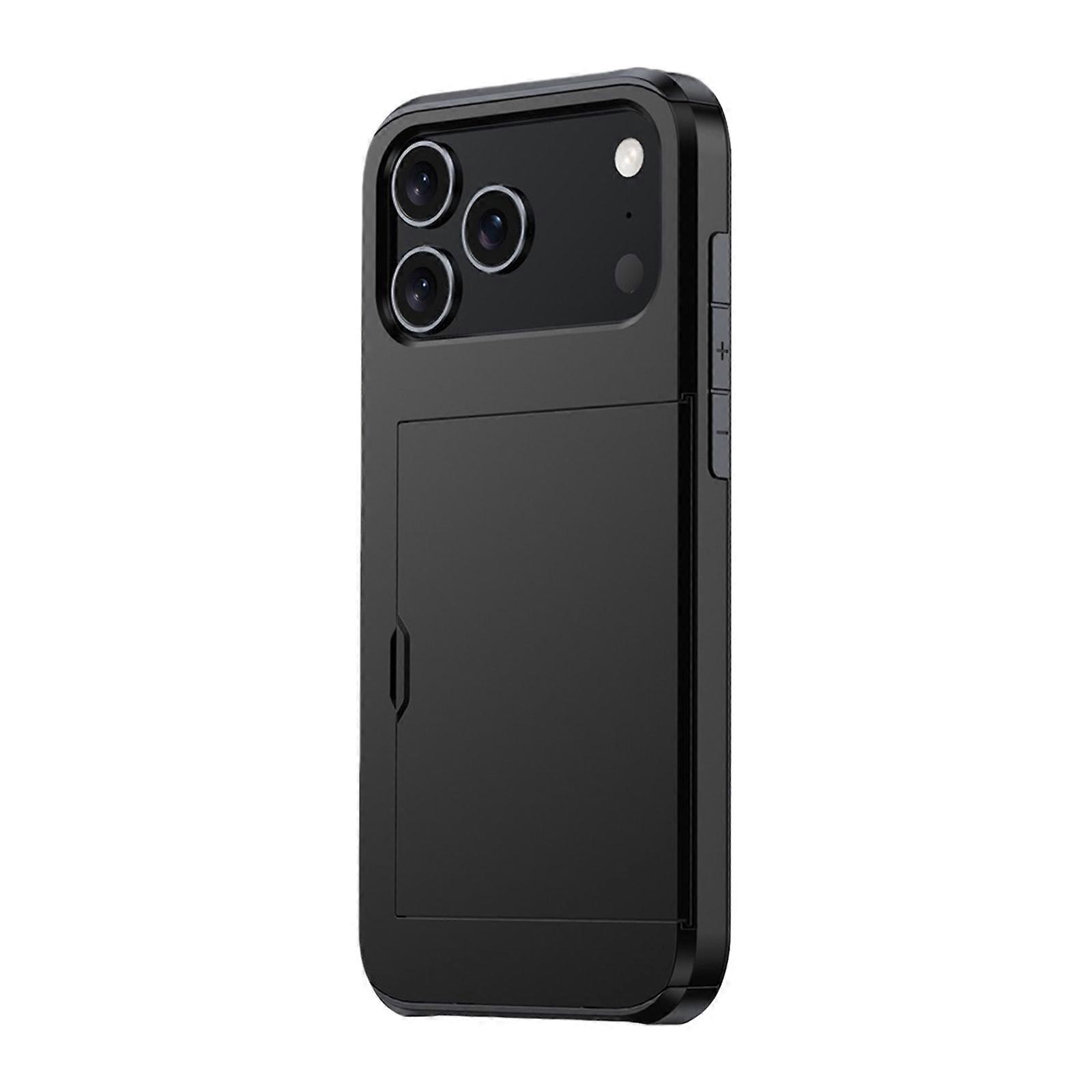 Card Storage Protective Cover Slides Out Tray System Easy Carry Strong Plastic Not Slip Card Holder Case for Phone 17 Multicolor