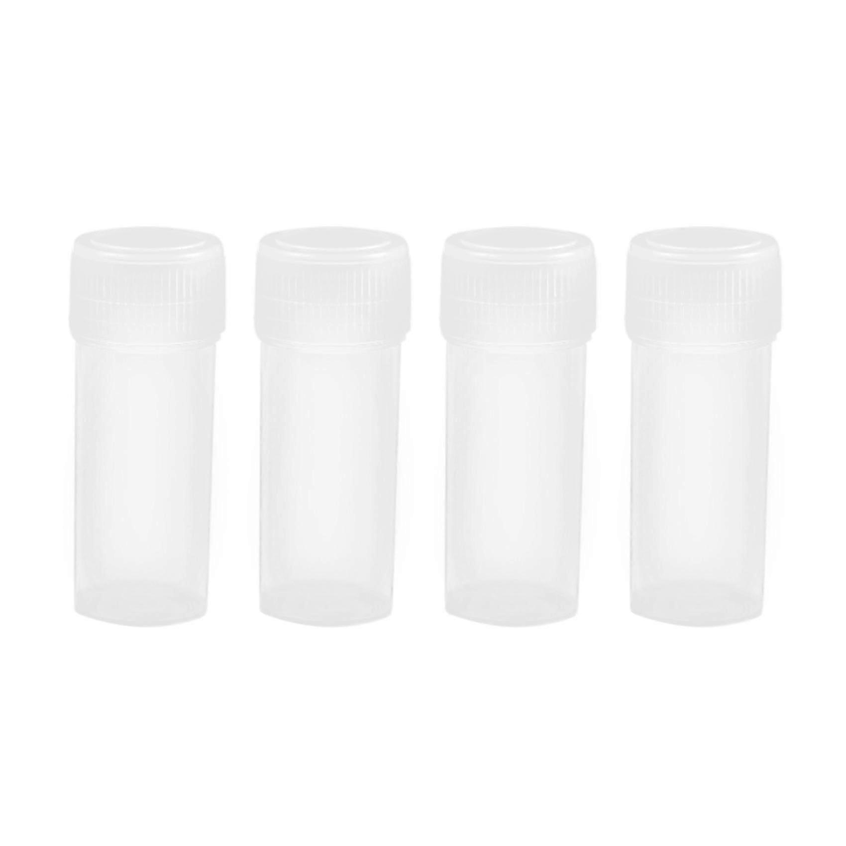 200 Pcs 5Ml Plastic Potable Mini Clear Storage Case Vial Storage Container js