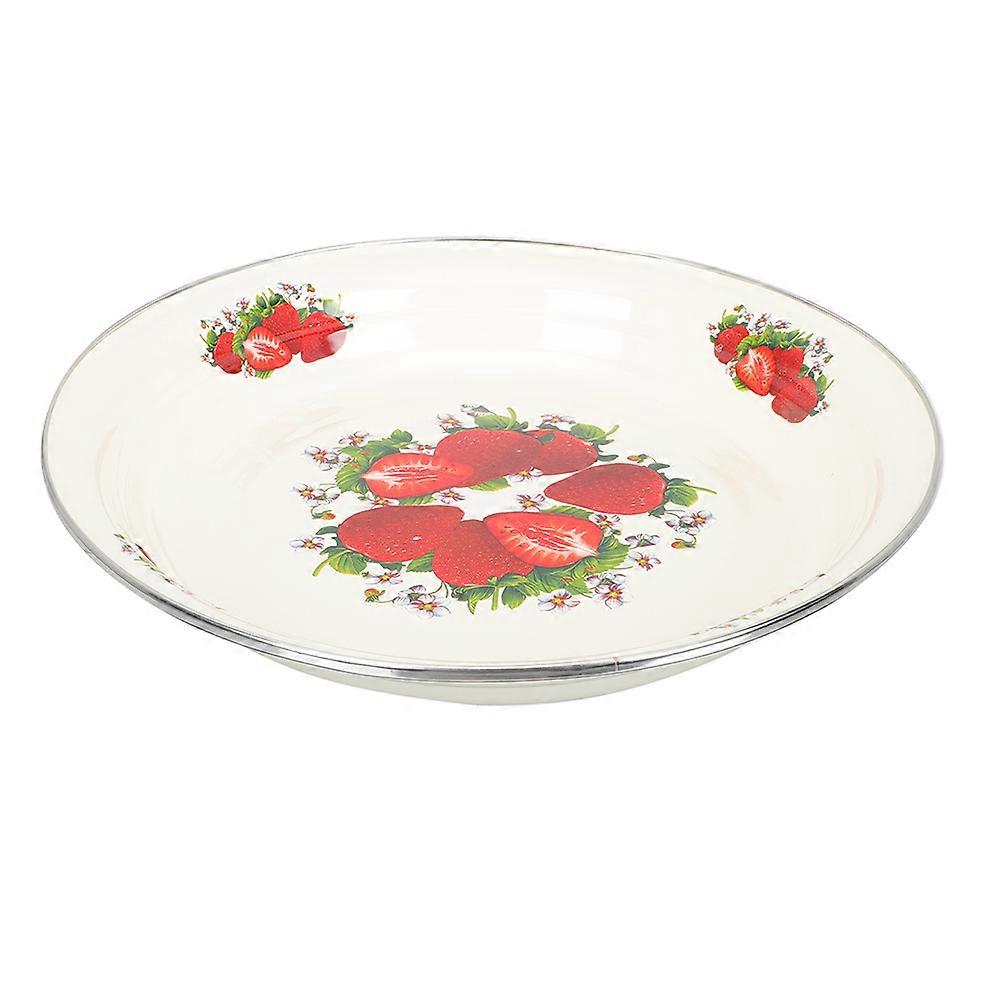 Multi Color Enamel Plate for Snacks Vintage Enamelware Serving Plate