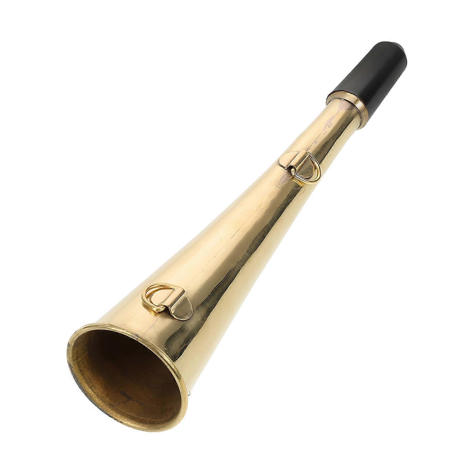 Copper Bull's Horn Railway Horn for Clear Signal Use