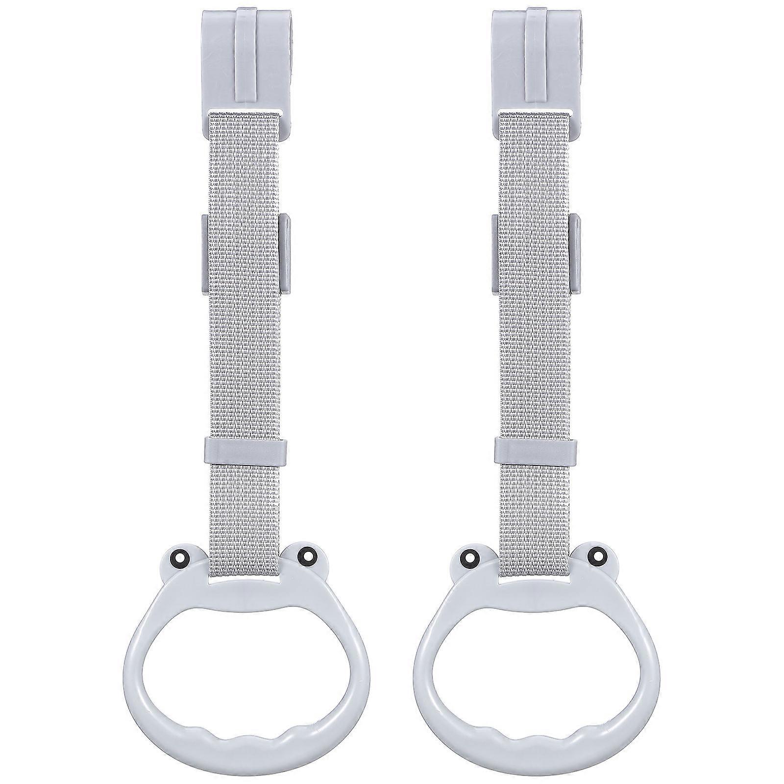 Pull Up Rings for Toddler Walking Safety 2Pcs Light Grey